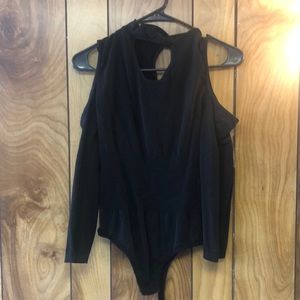 Long sleeve black body suit
